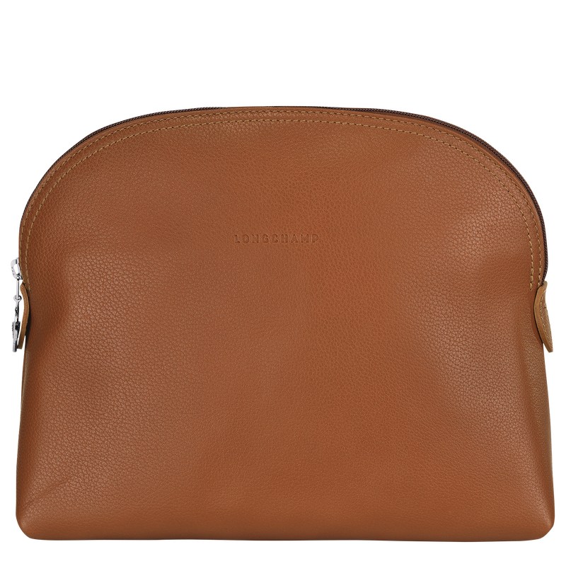 Longchamp Le Foulonné Toiletry Case Caramel | UV6358049