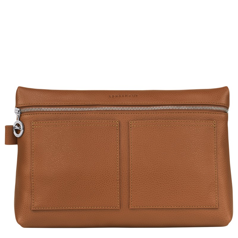 Longchamp Le Foulonné Toiletry Case Caramel | RL2851430