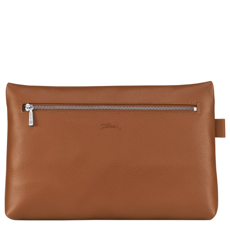 Longchamp Le Foulonné Toiletry Case Caramel | BT7326418