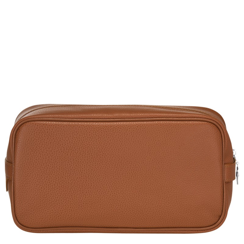 Longchamp Le Foulonné Toiletry Case Caramel | EW5369482