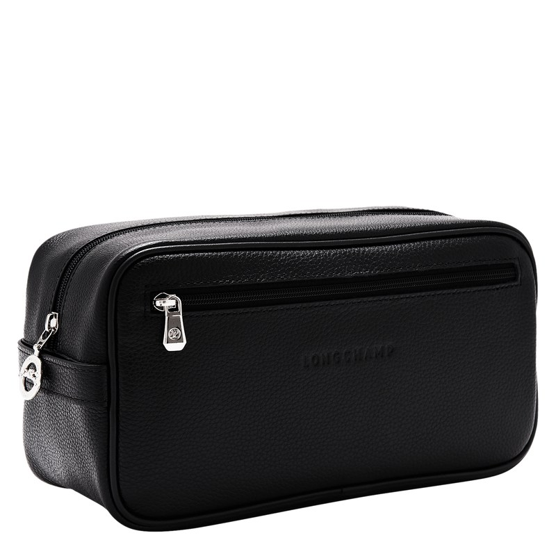 Longchamp Le Foulonné Toiletry Case Negras | EN3516708