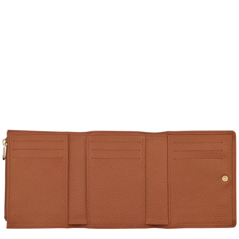 Longchamp Le Foulonné Wallet Caramel | VF2608419