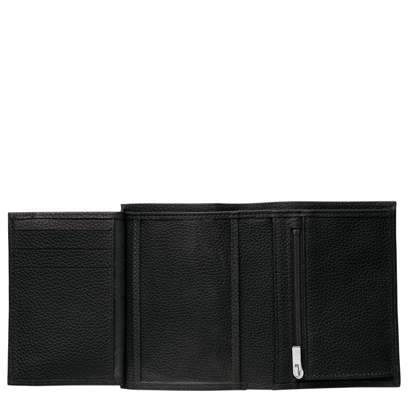 Longchamp Le Foulonné Wallet Negras | EI7520143