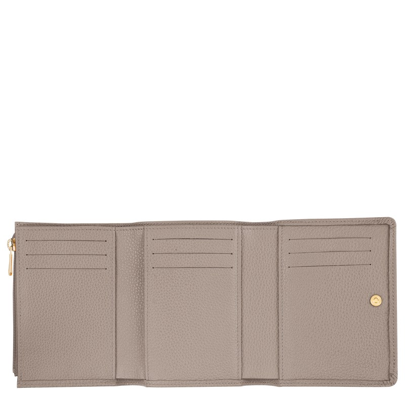 Longchamp Le Foulonné Wallet Turtledove | XF2583601