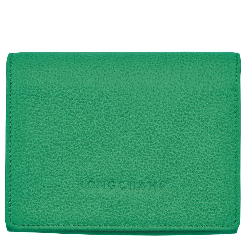 Longchamp Le Foulonné Wallet Verde | HR9371654