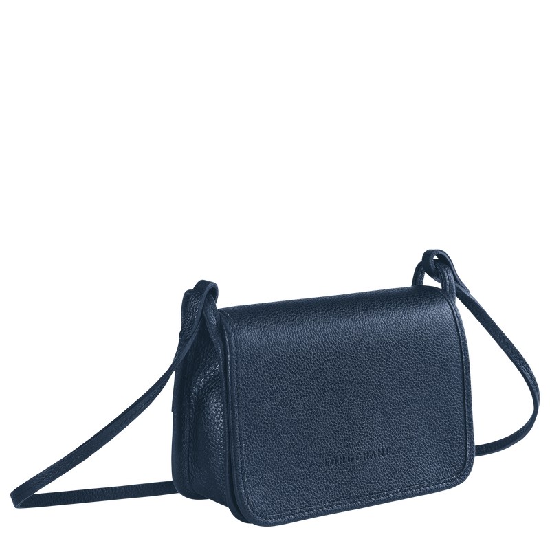 Longchamp Le Foulonné Xs Clutch Azul Marino | QM1807294