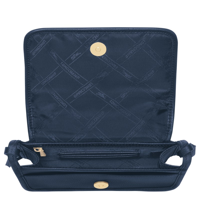 Longchamp Le Foulonné Xs Clutch Azul Marino | QM1807294