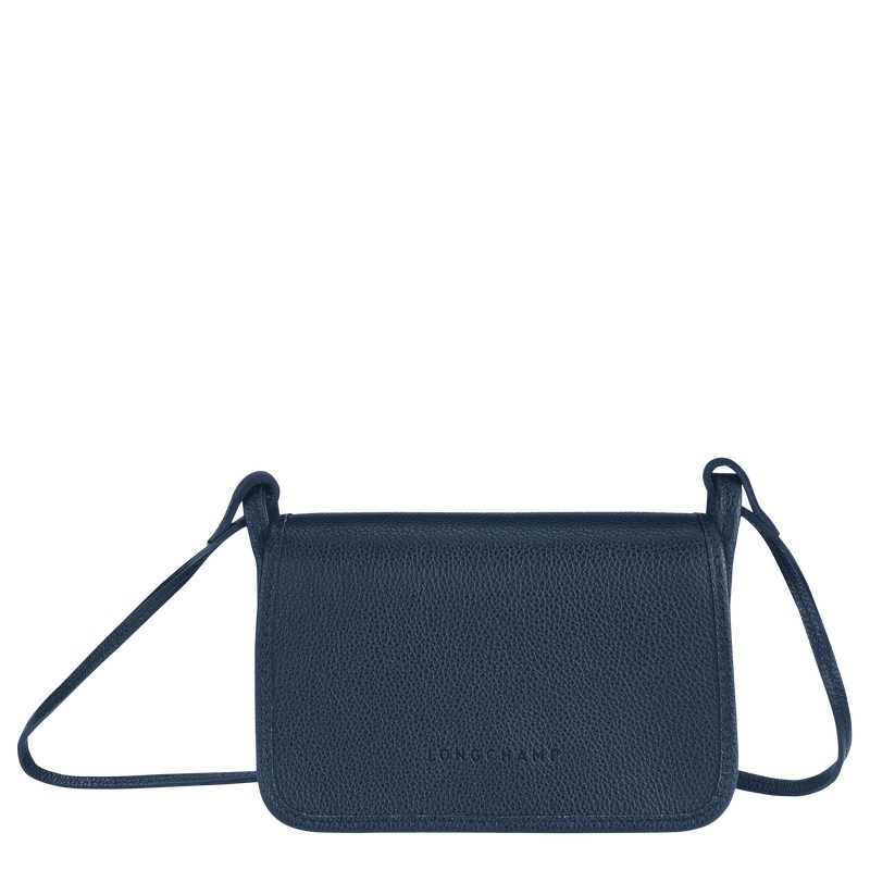 Longchamp Le Foulonné Xs Clutch Azul Marino | QM1807294