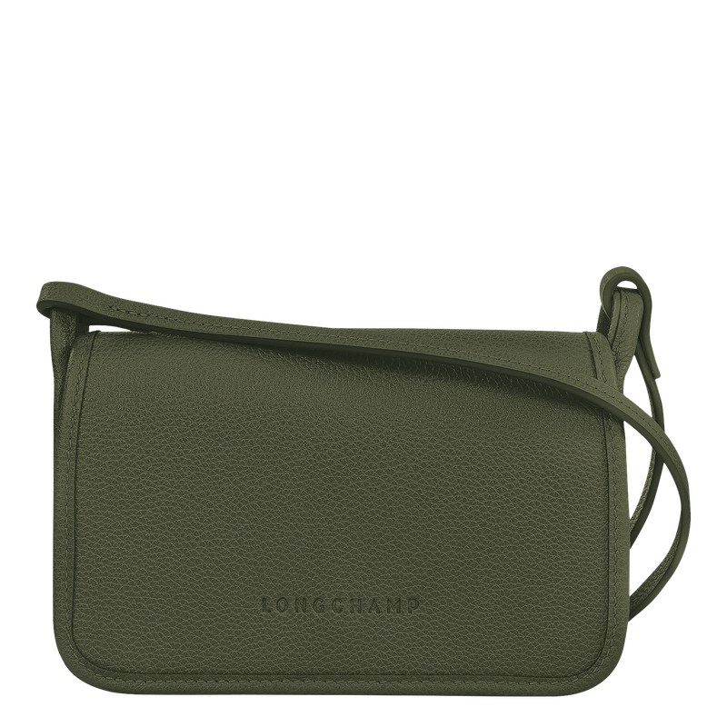 Longchamp Le Foulonné Xs Clutch Kaki | DU5784310