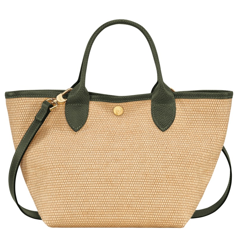 Longchamp Le Panier Pliage S Basket Bag Kaki | QU3548067