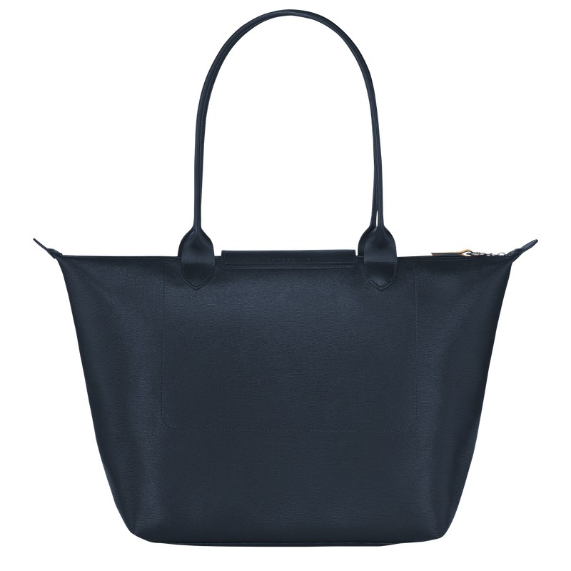 Longchamp Le Pliage City L Tote Bag Azul Marino | QM9365048