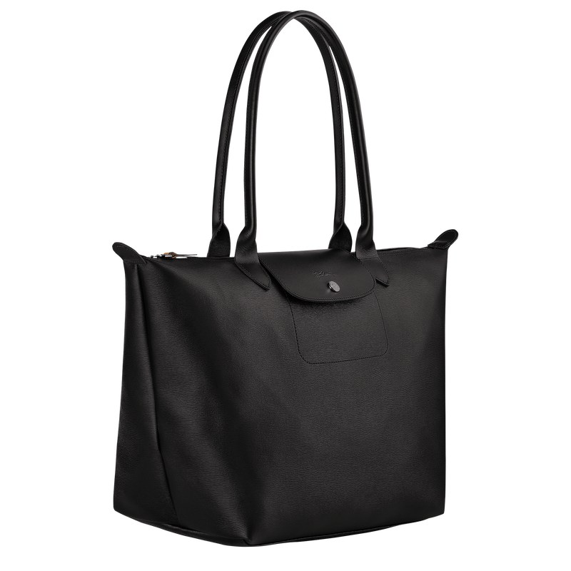 Longchamp Le Pliage City L Tote Bag Negras | KM7398641