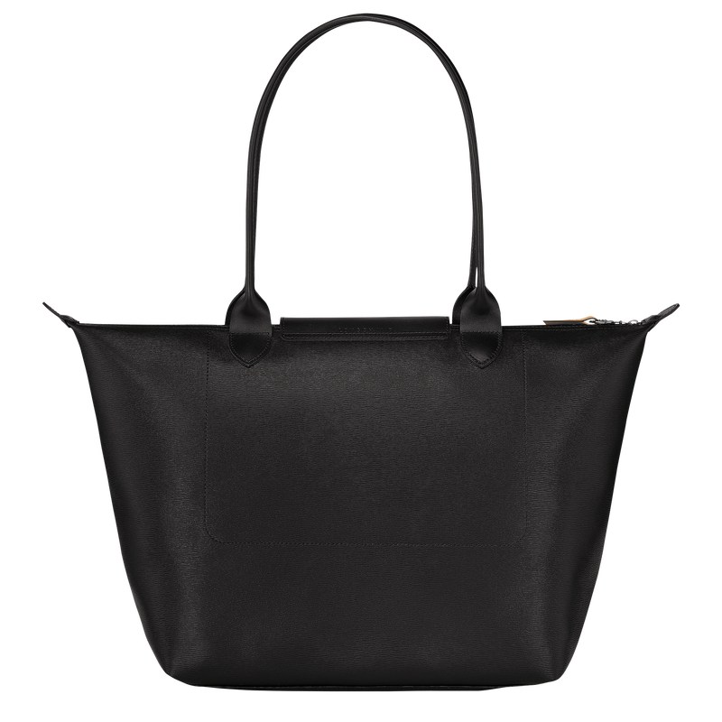 Longchamp Le Pliage City L Tote Bag Negras | KM7398641