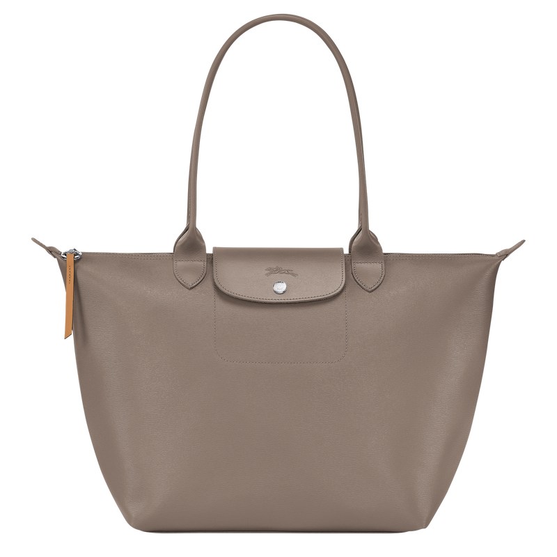 Longchamp Le Pliage City L Tote Bag Taupe | QL3657840