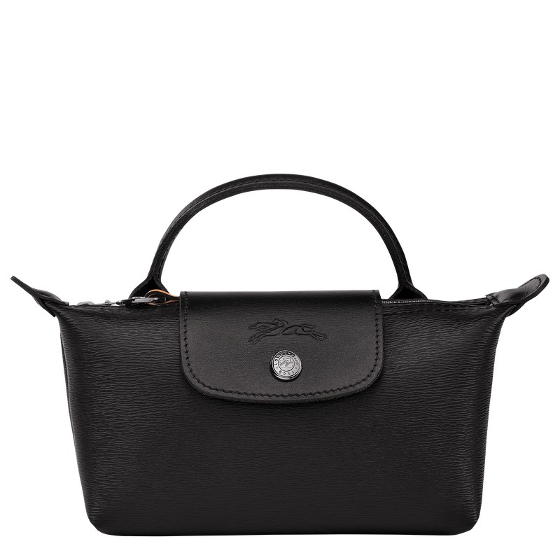 Longchamp Le Pliage City Pouch With Handle Negras | HL7526493