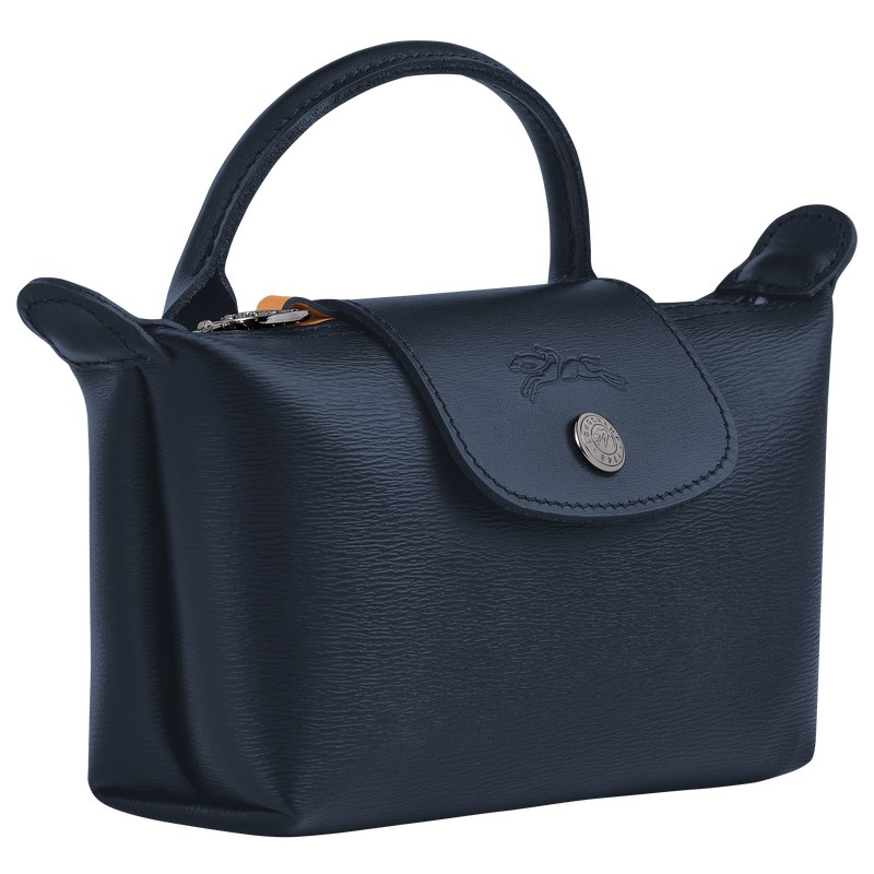 Longchamp Le Pliage City Pouch With Handle Azul Marino | RV2835716