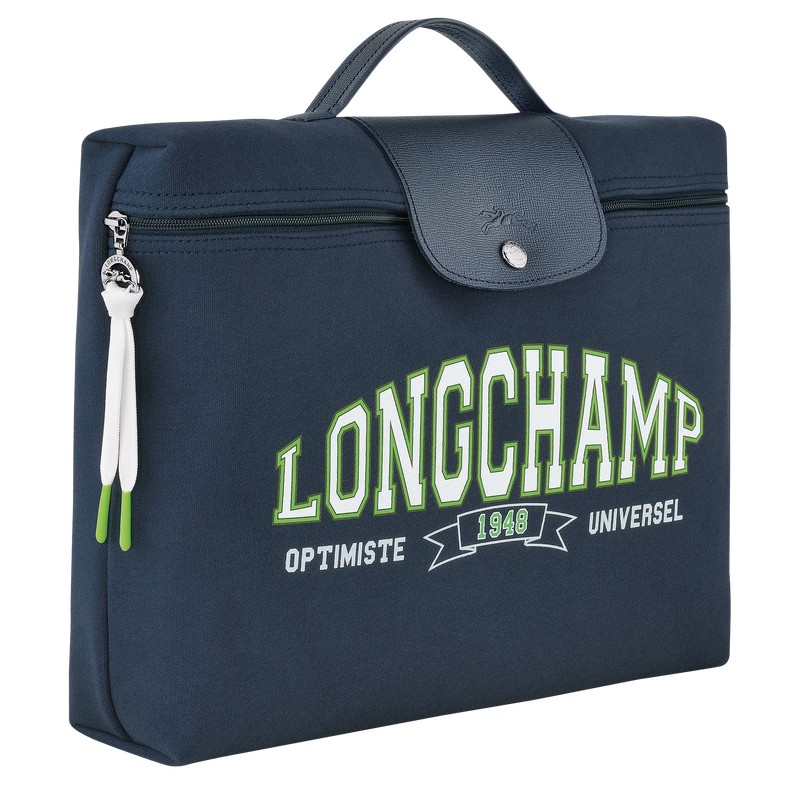 Longchamp Le Pliage Collection Briefcase Azul Marino | AJ7623194