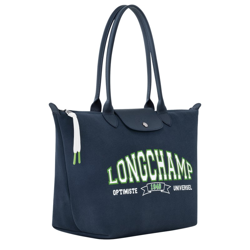 Longchamp Le Pliage Collection L Tote Bag Azul Marino | AQ8534967