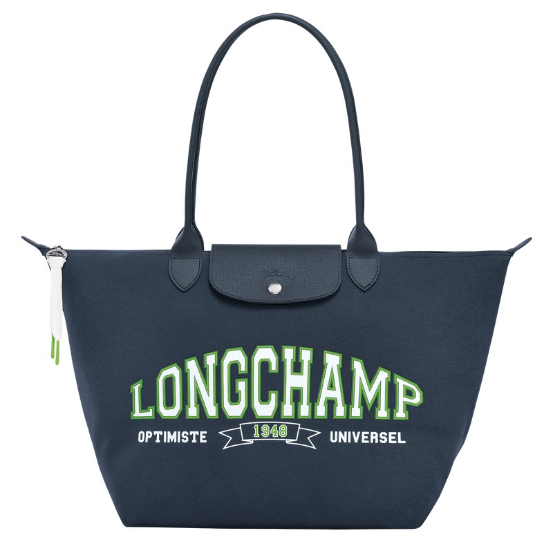 Longchamp Le Pliage Collection L Tote Bag Azul Marino | AQ8534967