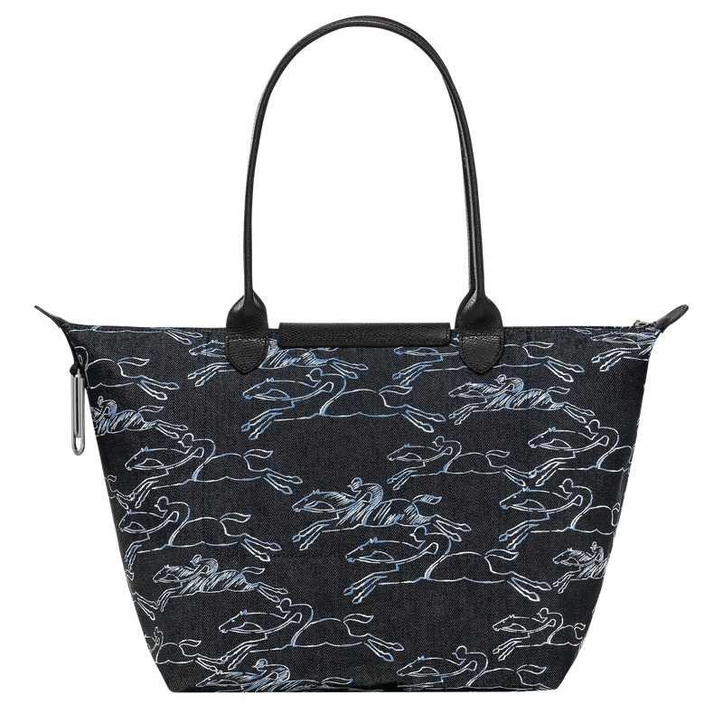 Longchamp Le Pliage Collection L Tote Bag Azul Marino | YN8940172