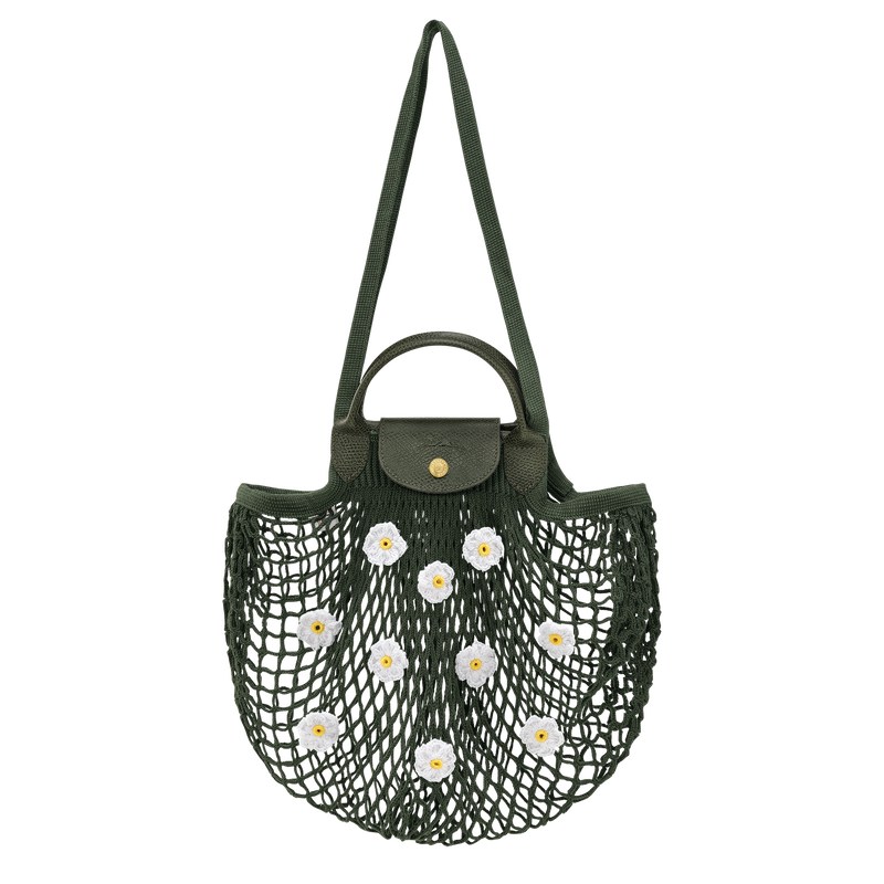 Longchamp Le Pliage Filet L Mesh Bag Kaki | TM7304851