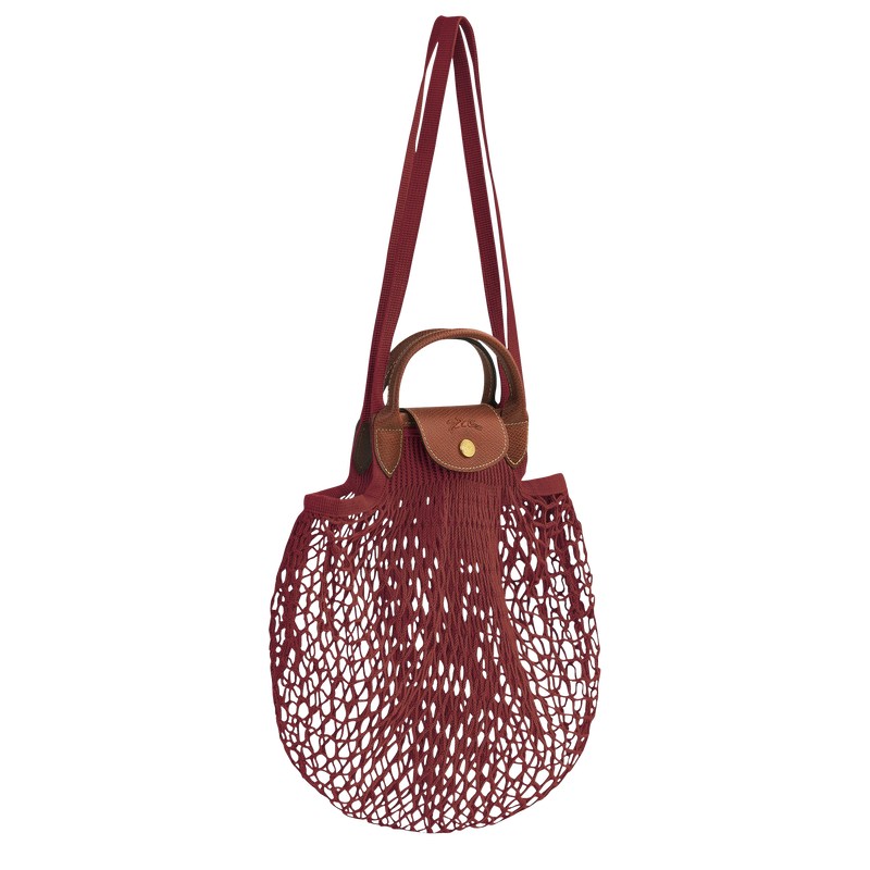 Longchamp Le Pliage Filet L Mesh Bag Mahogany | BO1950728