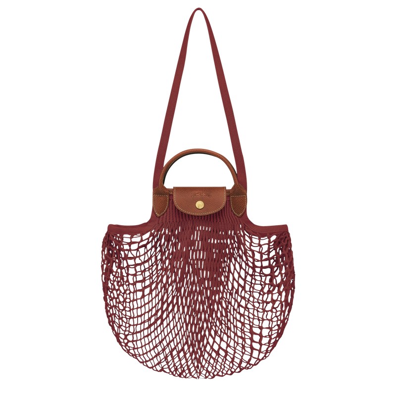 Longchamp Le Pliage Filet L Mesh Bag Mahogany | BO1950728