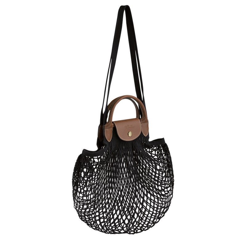 Longchamp Le Pliage Filet L Mesh Bag Negras | QT7925831