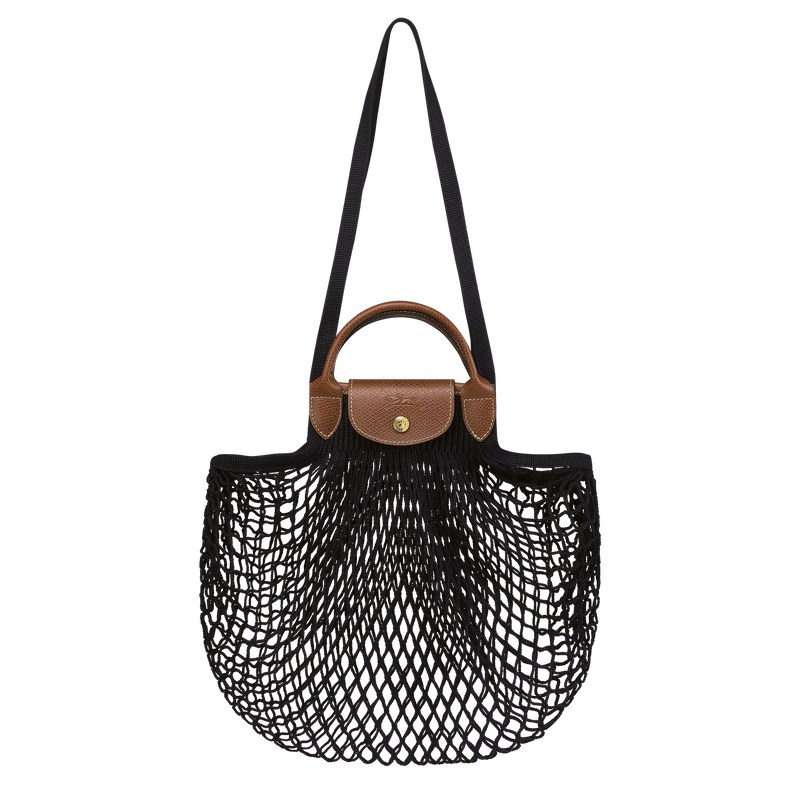 Longchamp Le Pliage Filet L Mesh Bag Negras | QT7925831