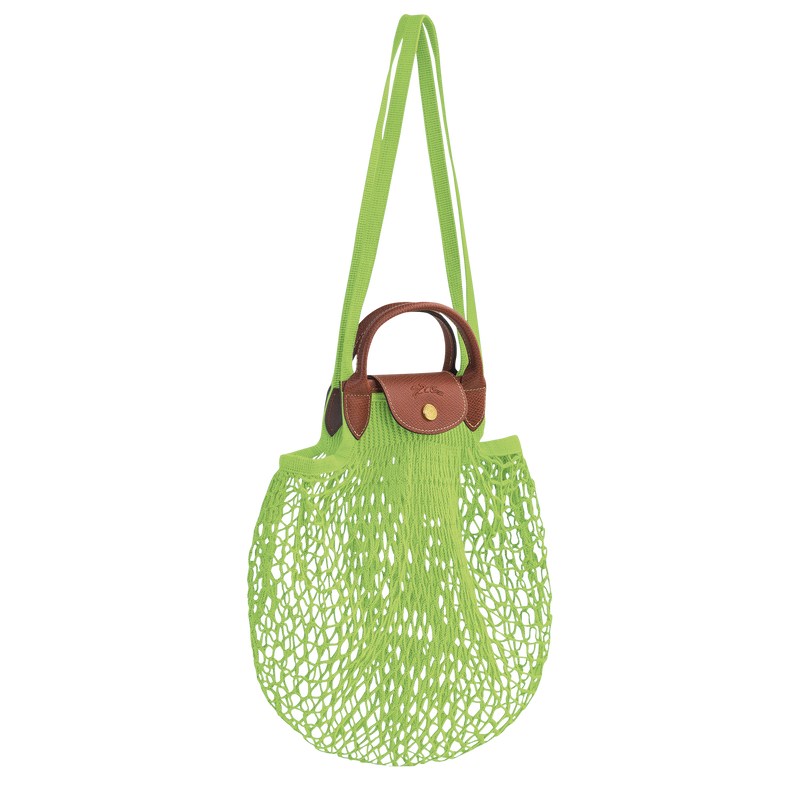 Longchamp Le Pliage Filet L Mesh Bag Verde Verde Menta | LM4063875