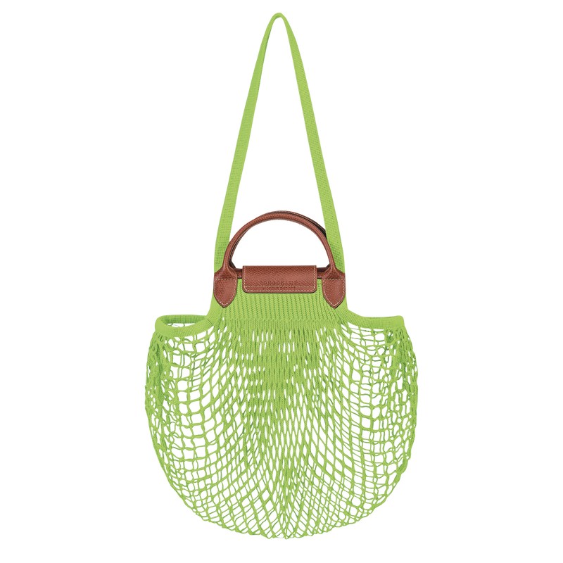 Longchamp Le Pliage Filet L Mesh Bag Verde Verde Menta | LM4063875