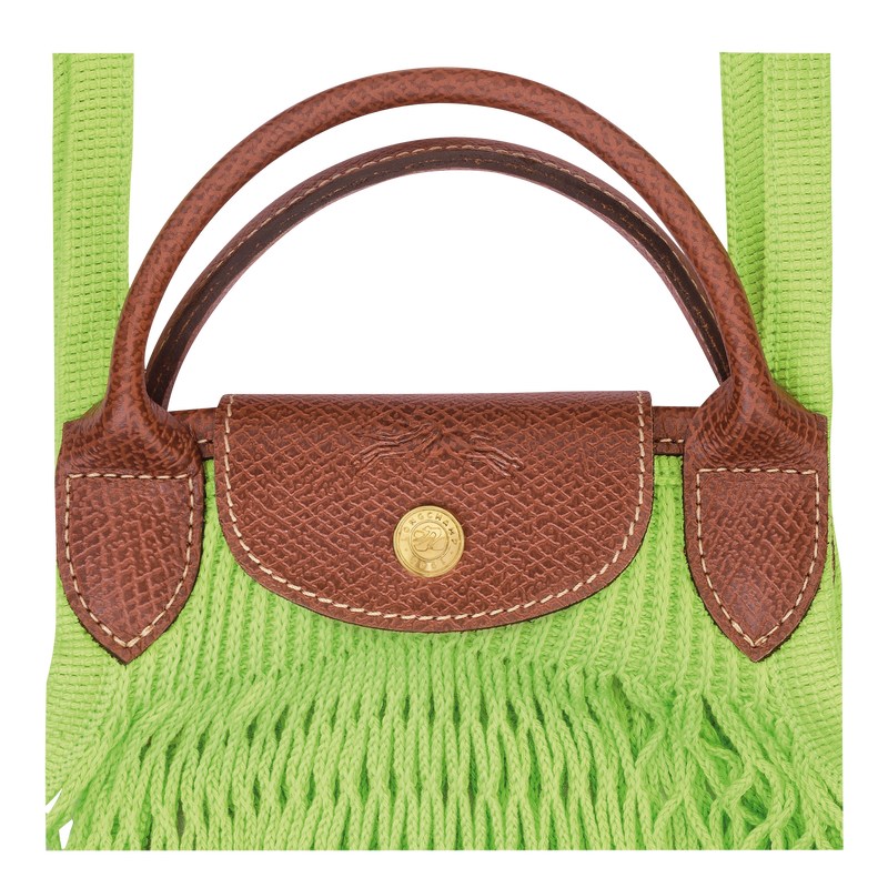 Longchamp Le Pliage Filet L Mesh Bag Verde Verde Menta | LM4063875