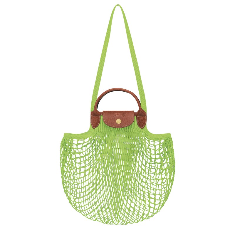 Longchamp Le Pliage Filet L Mesh Bag Verde Verde Menta | LM4063875