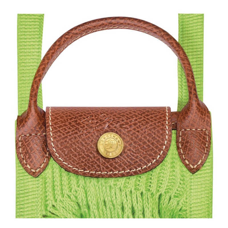 Longchamp Le Pliage Filet Xs Mesh Bag Verde Verde Menta | ZP8976051