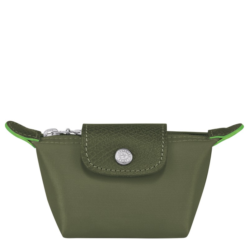 Longchamp Le Pliage Green Coin Purse Forest | UP3056172