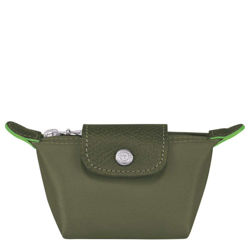 Longchamp Le Pliage Green Coin Purse Forest | XI9158463