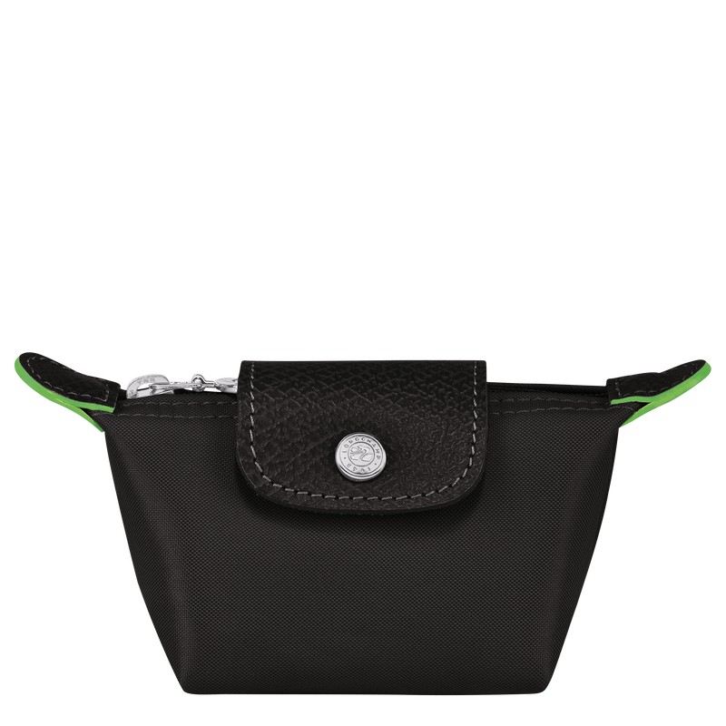 Longchamp Le Pliage Green Coin Purse Negras | VO0976254