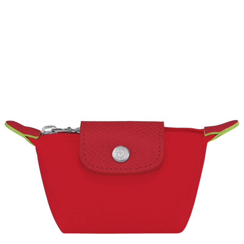 Longchamp Le Pliage Green Coin Purse Tomato | UO5290387