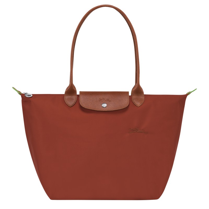 Longchamp Le Pliage Green L Tote Bag Chestnut | VK2083451