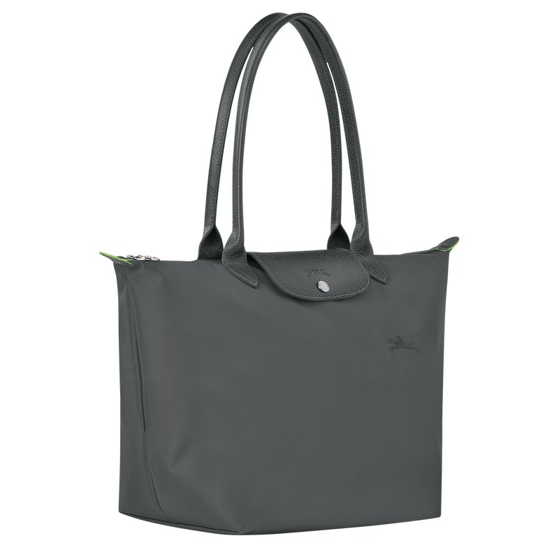 Longchamp Le Pliage Green L Tote Bag Graphite | ET0187543