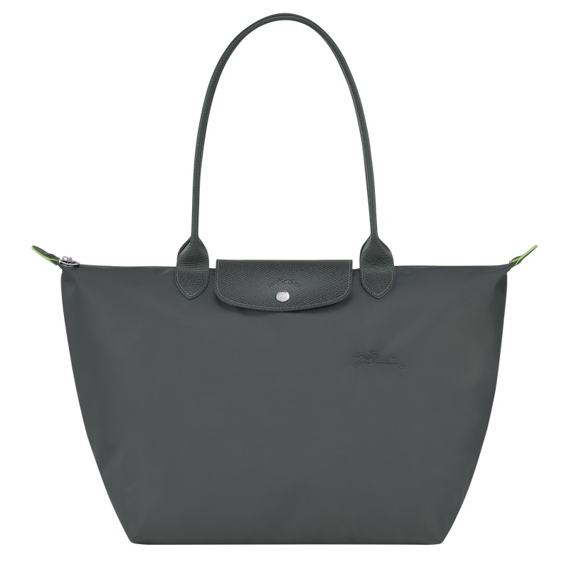 Longchamp Le Pliage Green L Tote Bag Graphite | ET0187543