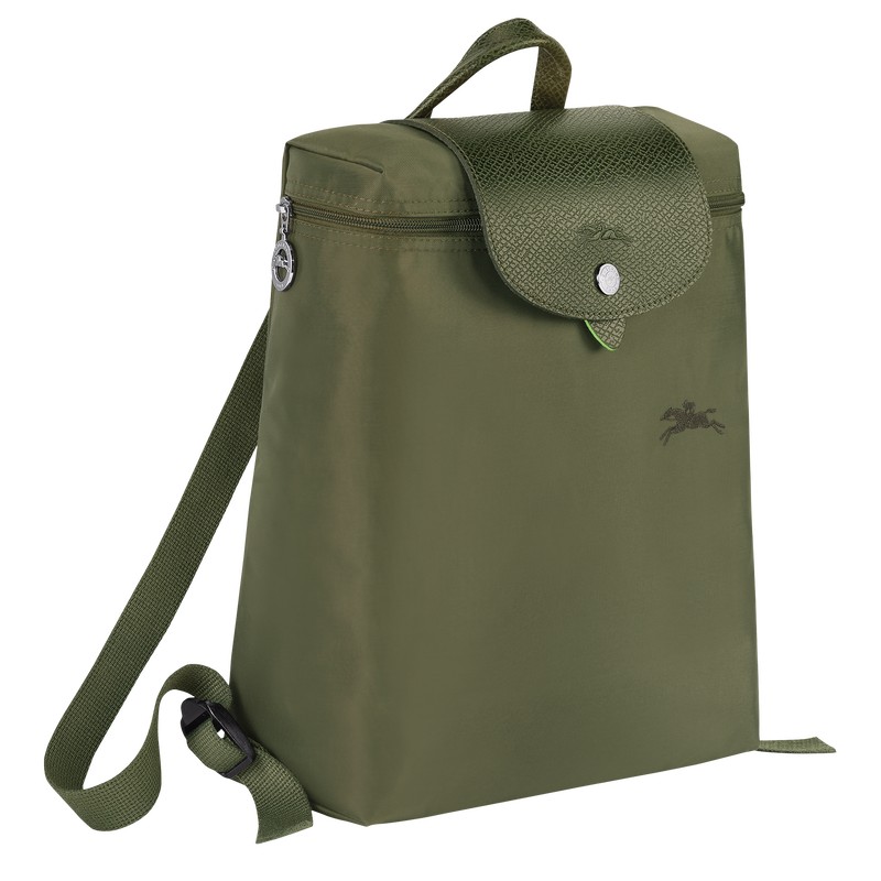 Longchamp Le Pliage Green M Backpack Forest | XE2041689