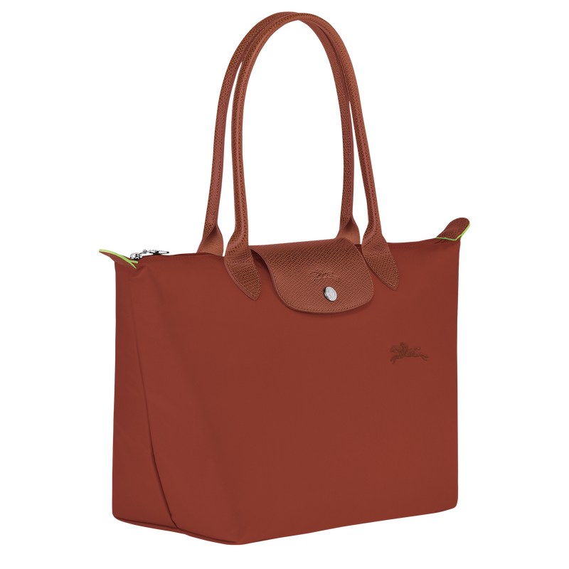 Longchamp Le Pliage Green M Tote Bag Chestnut | NZ3045718