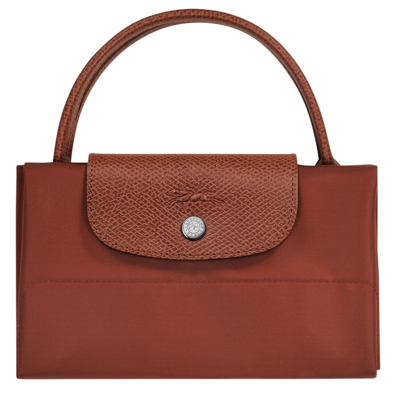 Longchamp Le Pliage Green M Tote Bag Chestnut | VW9245367