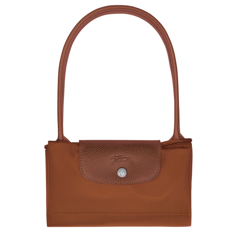 Longchamp Le Pliage Green M Tote Bag Cognac | EH8906345