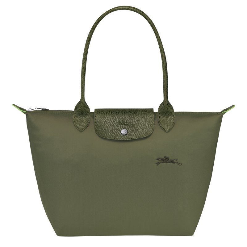 Longchamp Le Pliage Green M Tote Bag Forest | FE7835461