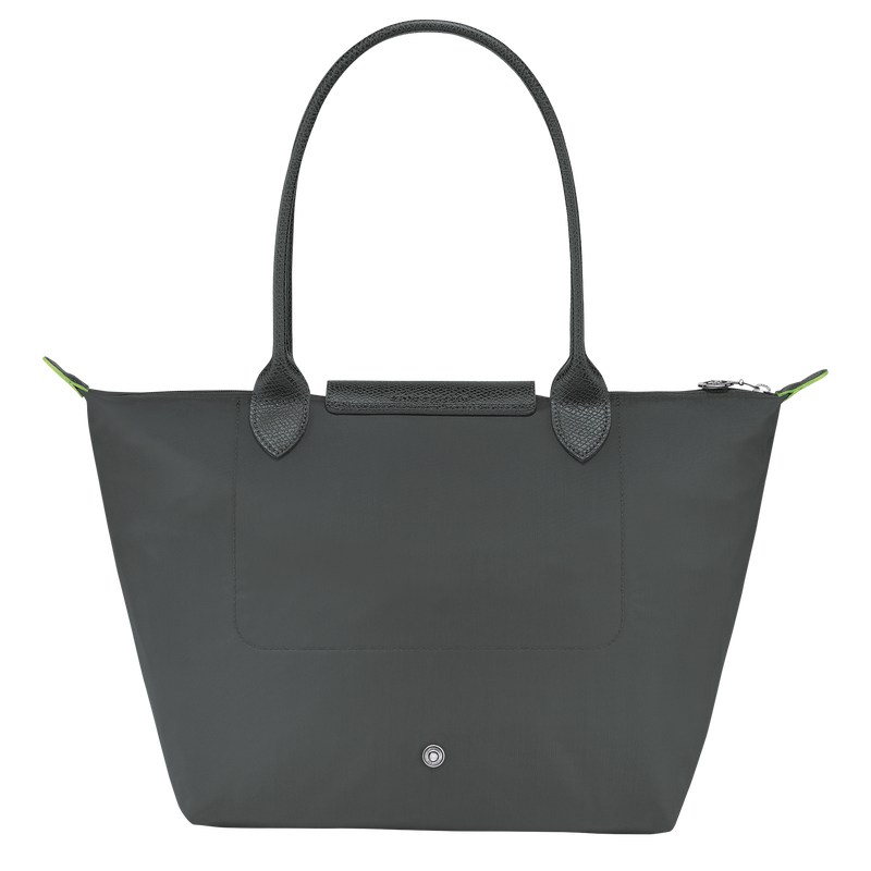 Longchamp Le Pliage Green M Tote Bag Graphite | UZ0897643