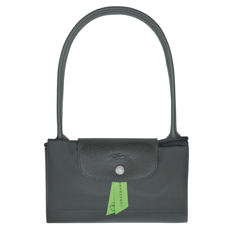 Longchamp Le Pliage Green M Tote Bag Graphite | UZ0897643