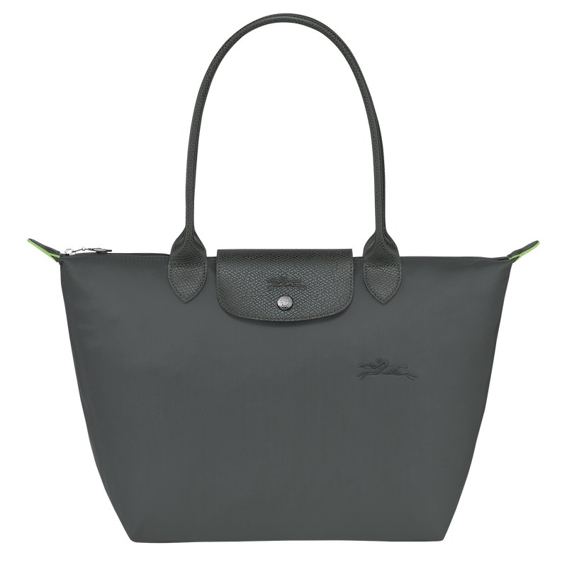 Longchamp Le Pliage Green M Tote Bag Graphite | UZ0897643