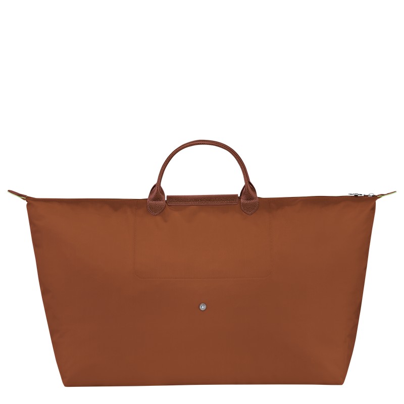 Longchamp Le Pliage Green M Travel Bag Cognac | LJ7340586